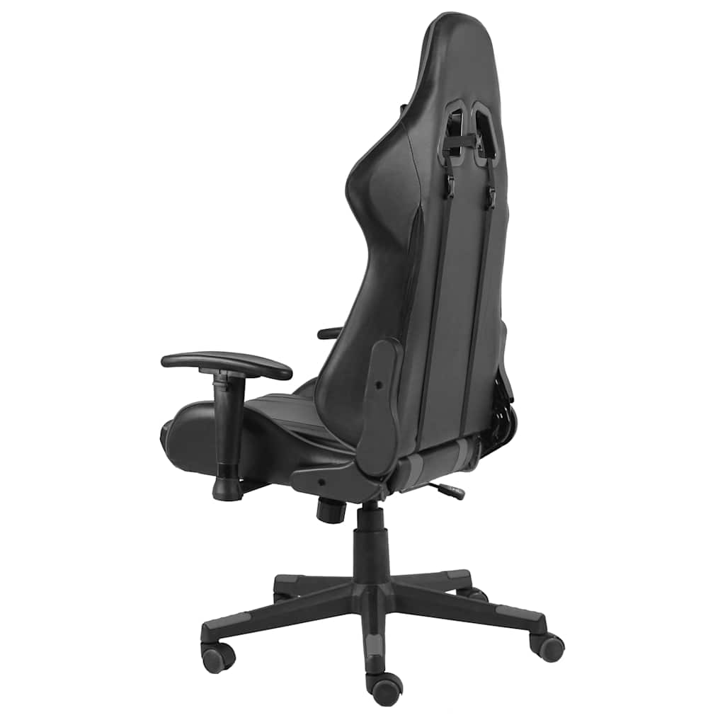 Szürke PVC forgó gamer szék 4
