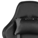 Szürke PVC forgó gamer szék 7