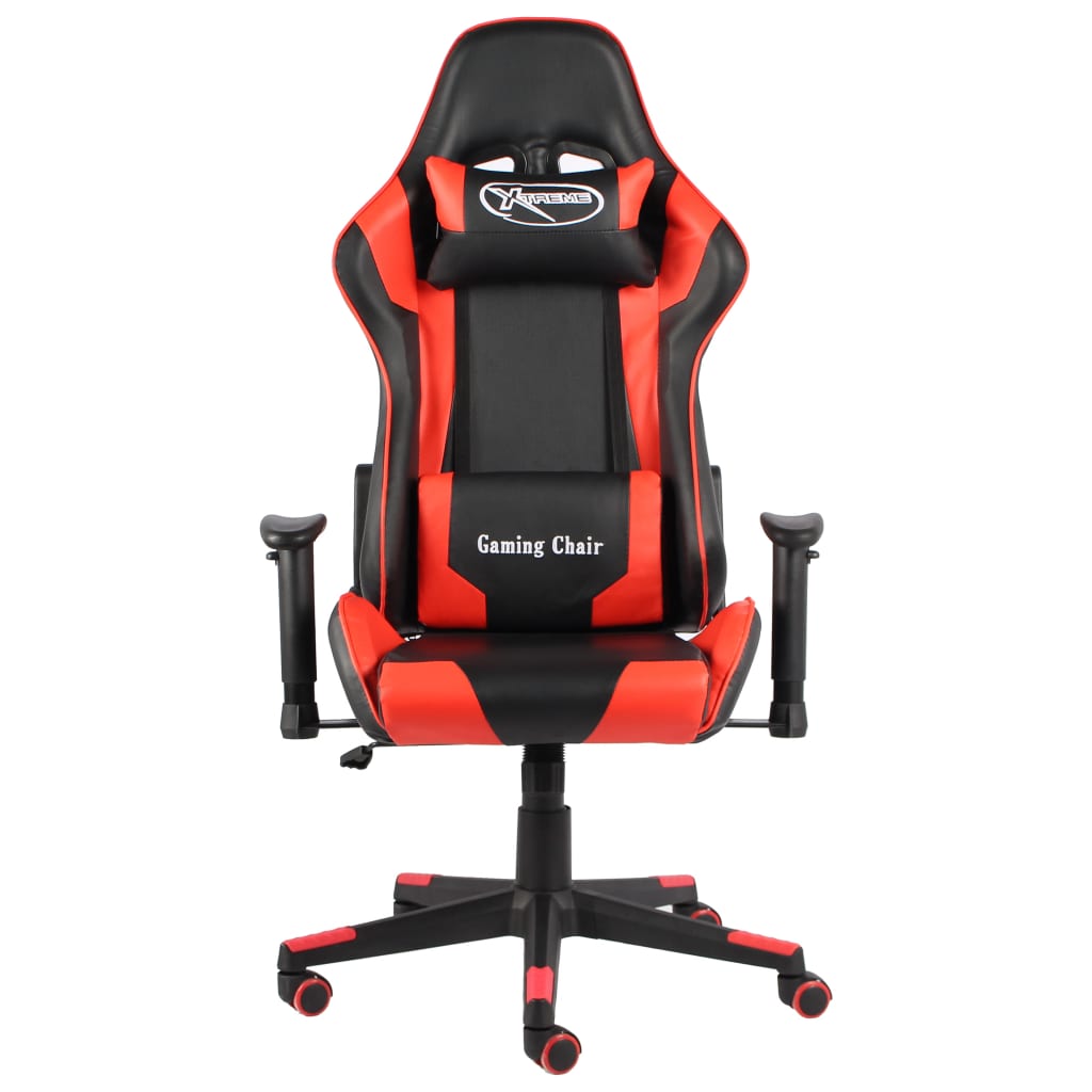 Piros PVC forgó gamer szék 2