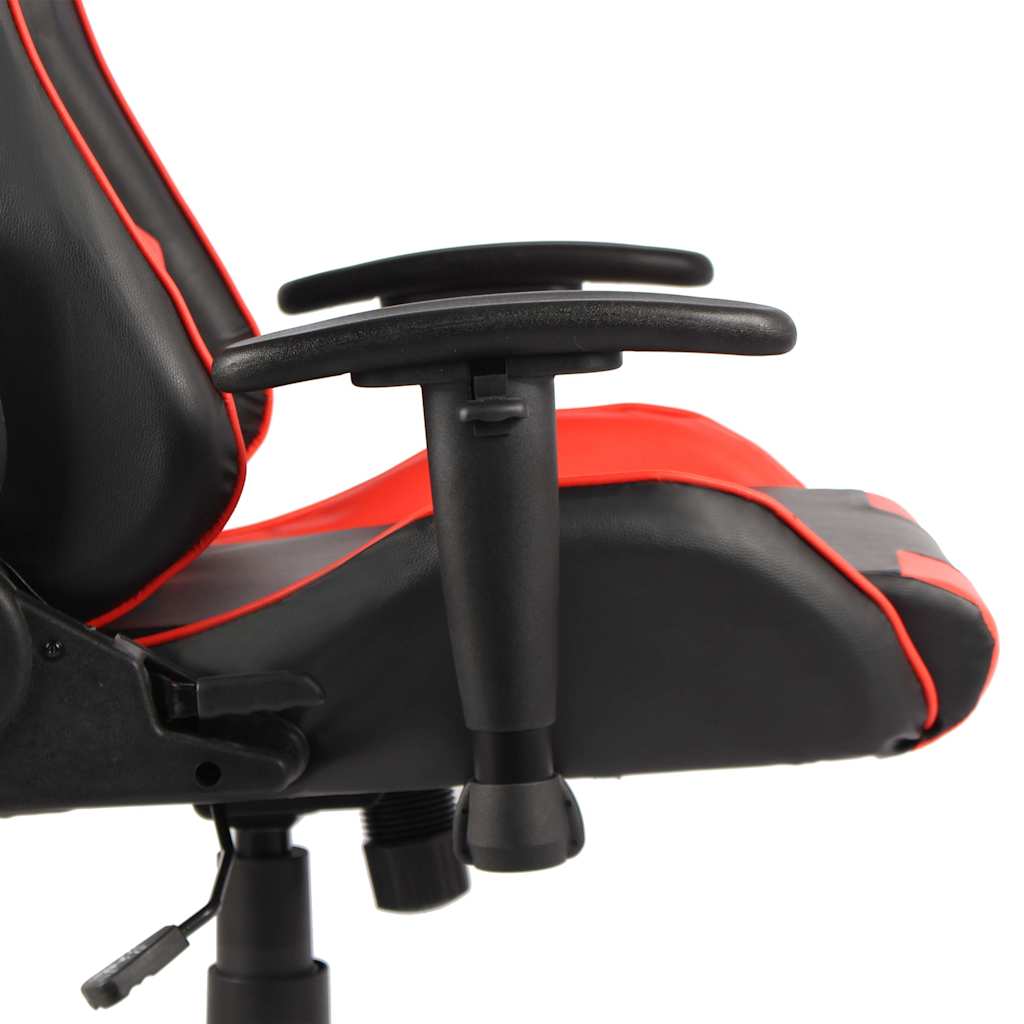 Piros PVC forgó gamer szék 5