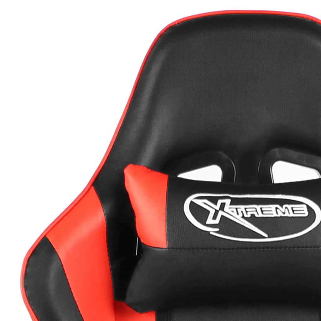 Piros PVC forgó gamer szék 7