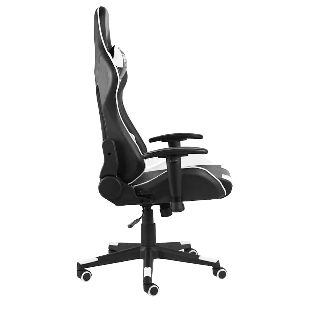 Fehér PVC forgó gamer szék 2