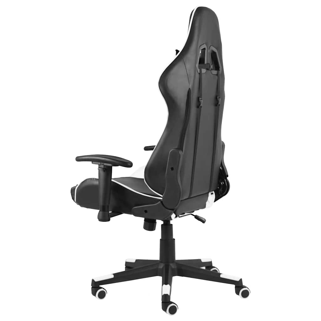 Fehér PVC forgó gamer szék 3
