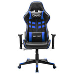 Fekete és kék műbőr gamer szék 2