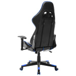Fekete és kék műbőr gamer szék 4