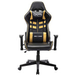 Fekete és arany színű műbőr gamer szék 2