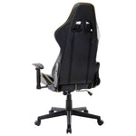 Fekete és arany színű műbőr gamer szék 4