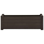 Kávészínű kerti PP magaságyás 100 x 43 x 35 cm 3