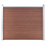 Barna WPC kerítéspanel 180 x 146 cm