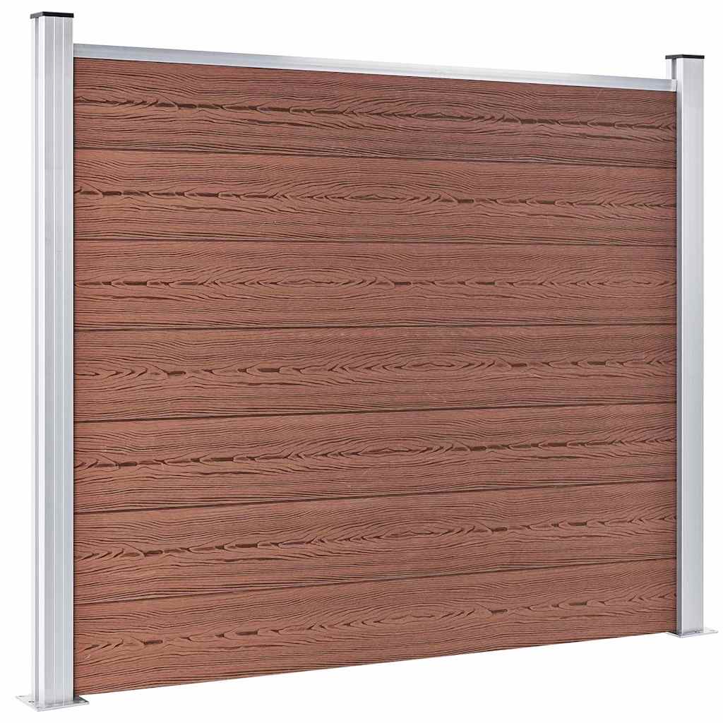 Barna WPC kerítéspanel 180 x 146 cm 2