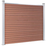 Barna WPC kerítéspanel 180 x 146 cm 3