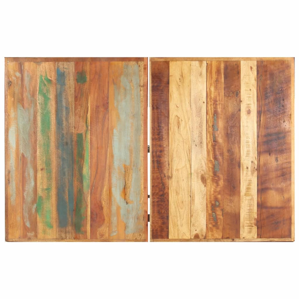 Tömör újrahasznosított fa dohányzóasztal 142 x 90 x 42 cm 3