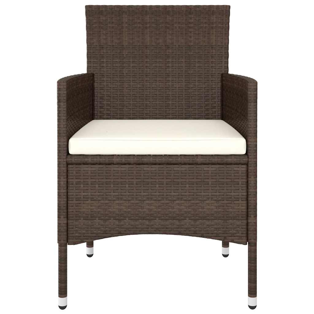 5 részes barna polyrattan kerti ülőgarnitúra 4