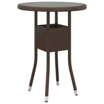 5 részes barna polyrattan kerti ülőgarnitúra 5