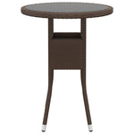 5 részes barna polyrattan kerti ülőgarnitúra 6