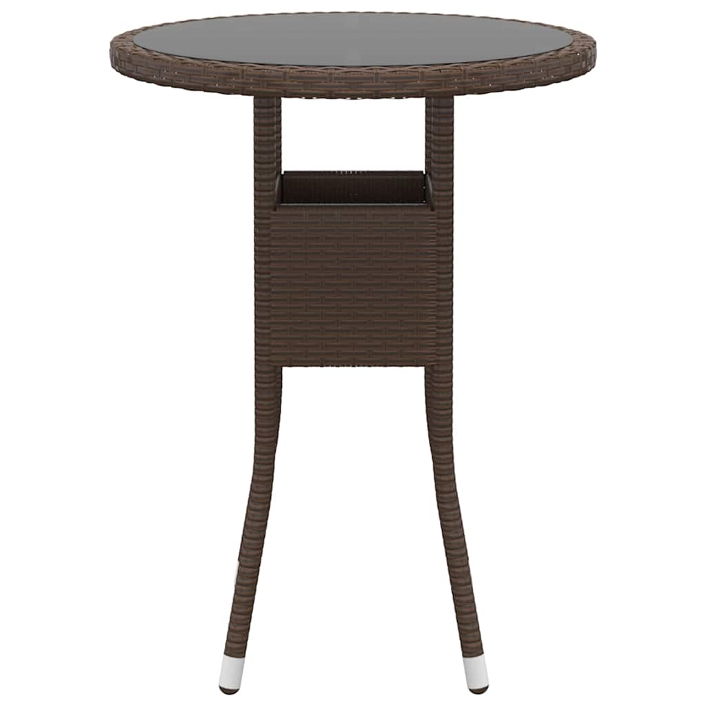 5 részes barna polyrattan kerti ülőgarnitúra 6