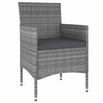 5 részes szürke polyrattan kerti ülőgarnitúra 3