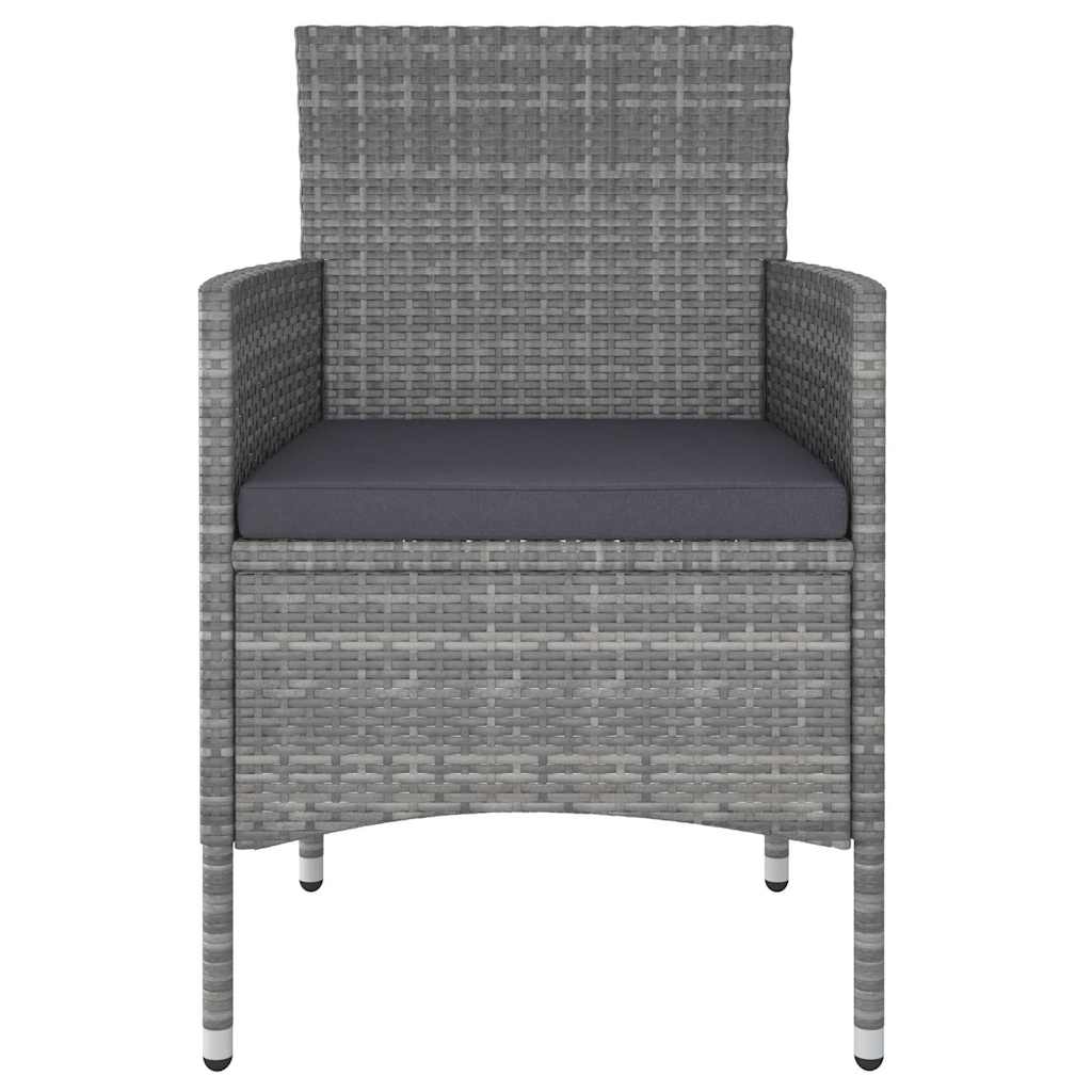 5 részes szürke polyrattan kerti ülőgarnitúra 4