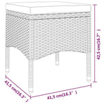 5 részes szürke polyrattan kerti ülőgarnitúra 8