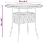 5 részes fekete polyrattan kerti étkezőgarnitúra 8