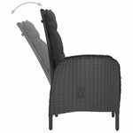 9 részes fekete polyrattan és üveg kerti étkezőgarnitúra 5