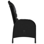 3 részes fekete polyrattan kerti bisztrószett 4