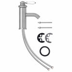 Ezüst fürdőszobai mosdócsaptelep 130 x 180 mm 2
