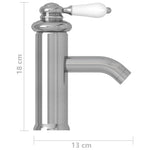 Ezüst fürdőszobai mosdócsaptelep 130 x 180 mm 5