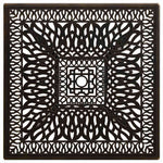 Bronzszínű öntött alumínium kerti asztal 90 x 90 x 73 cm 3
