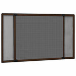 Barna lehúzható ablakszúnyogháló 70 x 150 cm