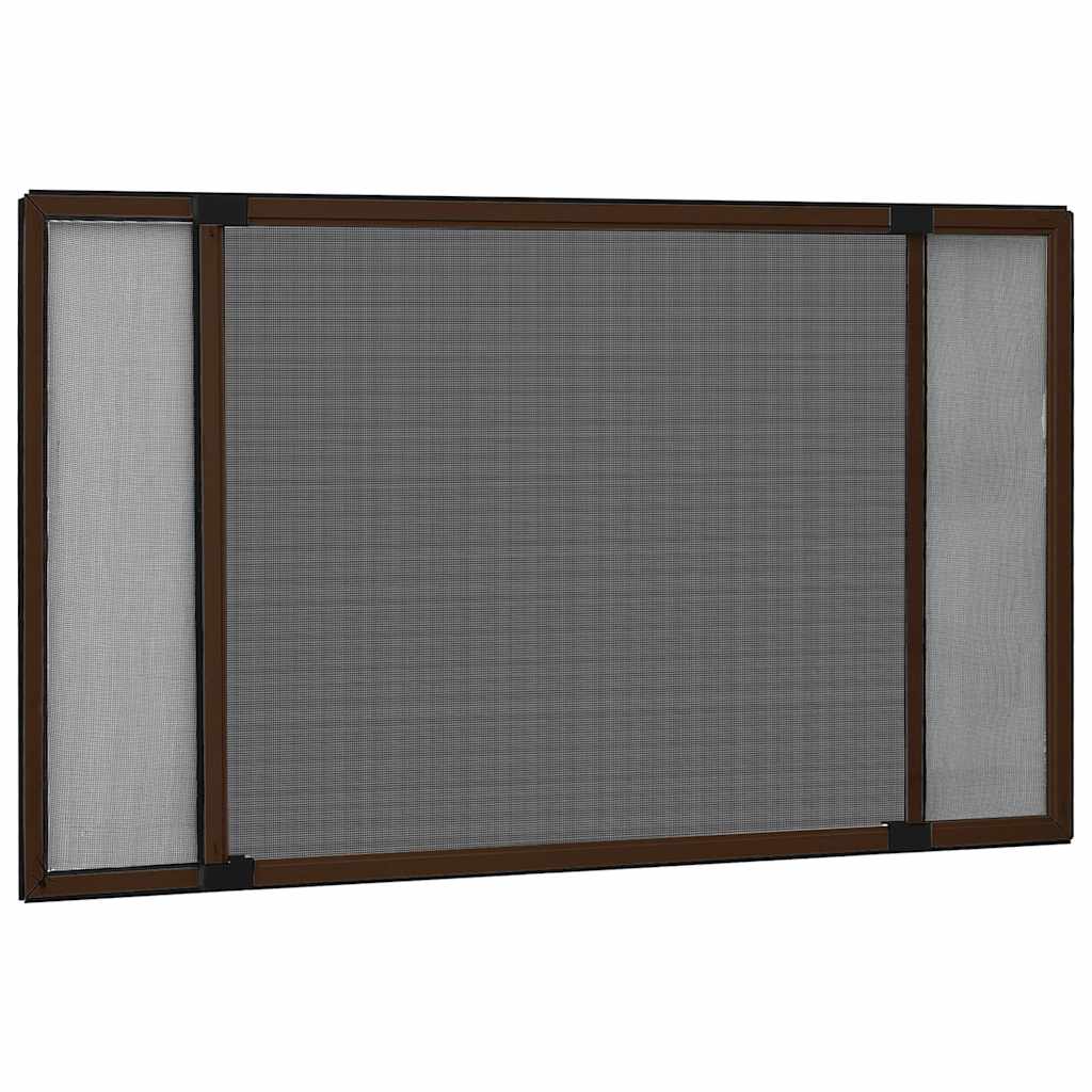 Barna lehúzható ablakszúnyogháló 70 x 150 cm