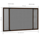 Barna lehúzható ablakszúnyogháló 70 x 150 cm 11