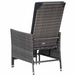 3 részes szürke polyrattan kerti ülőgarnitúra párnákkal 7