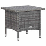 3 részes szürke polyrattan kerti ülőgarnitúra párnákkal 8