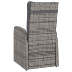 7 részes szürke polyrattan kültéri étkezőgarnitúra párnákkal 11