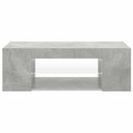 Betonszürke TV-szekrény LED lámpákkal 90 x 39 x 30 cm 4