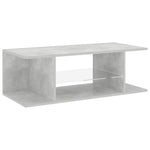 Betonszürke TV-szekrény LED lámpákkal 90 x 39 x 30 cm 7