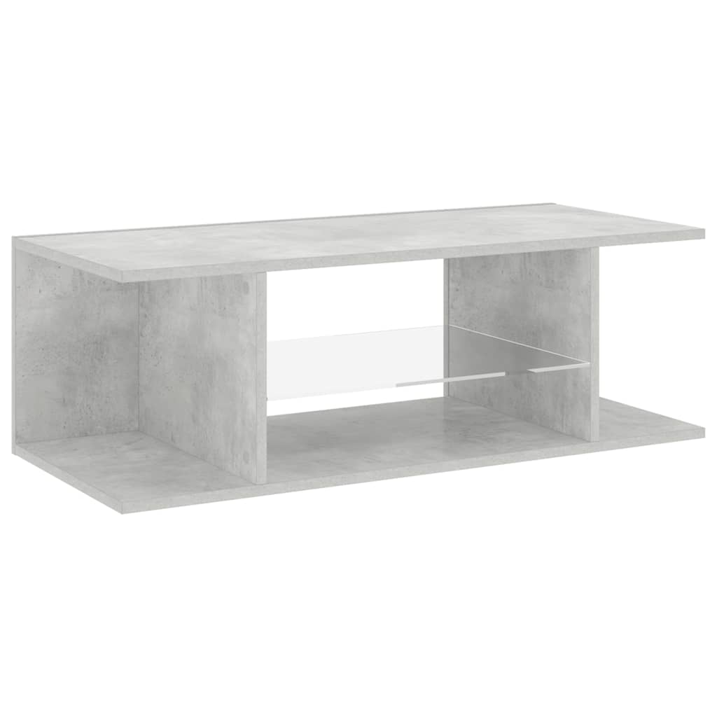 Betonszürke TV-szekrény LED lámpákkal 90 x 39 x 30 cm 7