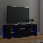 Fekete TV-szekrény LED-világítással 120 x 35 x 40 cm 4