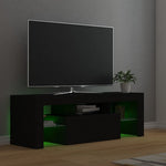 Fekete TV-szekrény LED-világítással 120 x 35 x 40 cm 5
