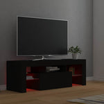 Fekete TV-szekrény LED-világítással 120 x 35 x 40 cm 6