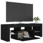 Fekete TV-szekrény LED-világítással 120 x 35 x 40 cm 7