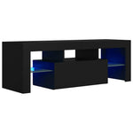 Fekete TV-szekrény LED-világítással 120 x 35 x 40 cm 9