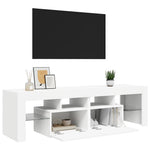 Fehér TV-szekrény LED-lámpákkal 140 x 36,5 x 40 cm 6