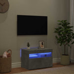 Betonszürke TV-szekrény LED-lámpákkal 60 x 35 x 40 cm 5