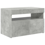 Betonszürke TV-szekrény LED-lámpákkal 60 x 35 x 40 cm 6