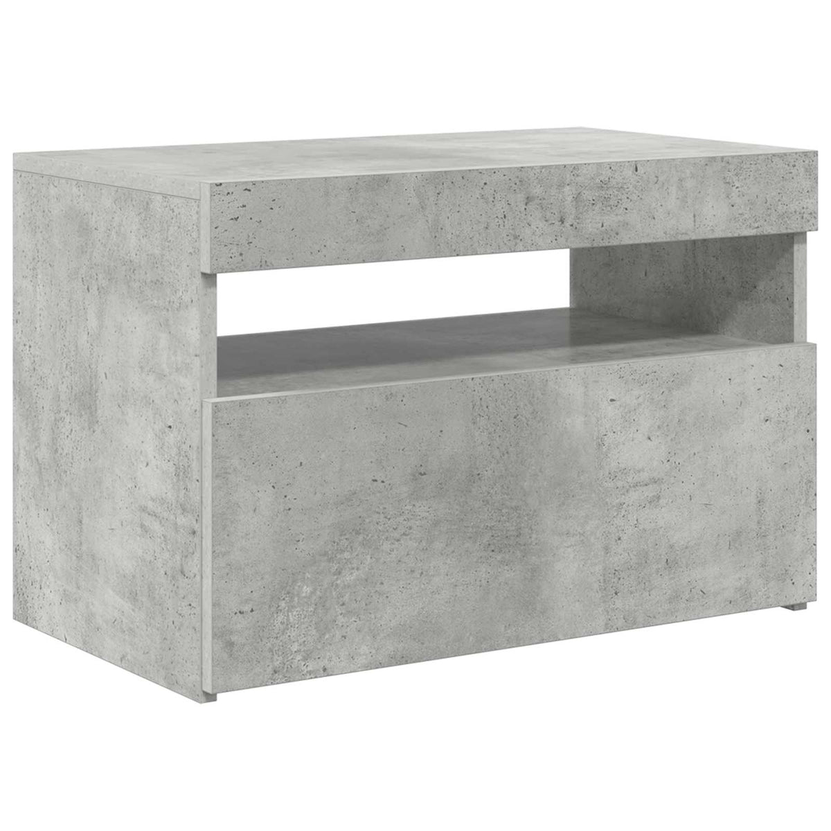 Betonszürke TV-szekrény LED-lámpákkal 60 x 35 x 40 cm 6