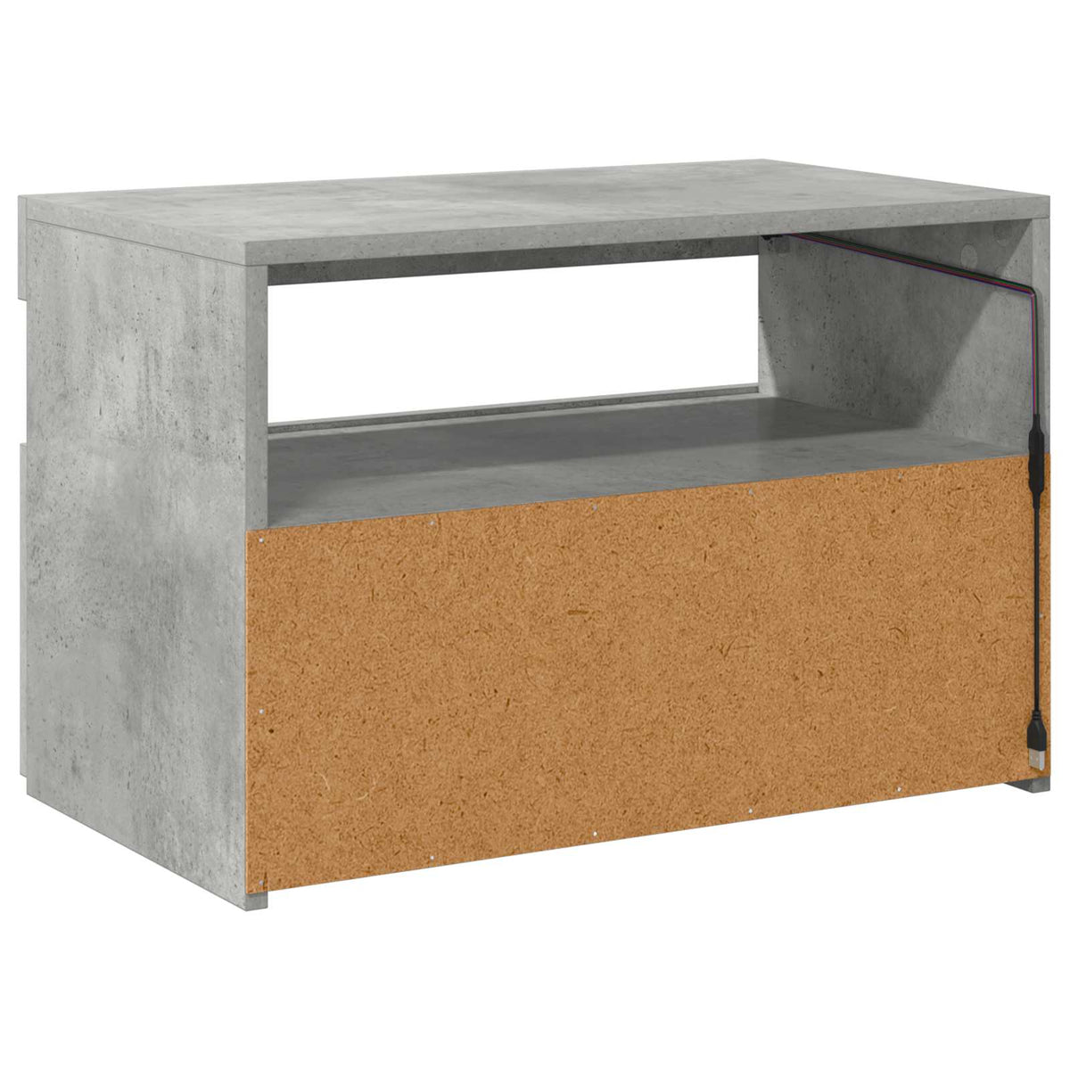 Betonszürke TV-szekrény LED-lámpákkal 60 x 35 x 40 cm 10
