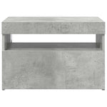 Betonszürke TV-szekrény LED-lámpákkal 60 x 35 x 40 cm 8