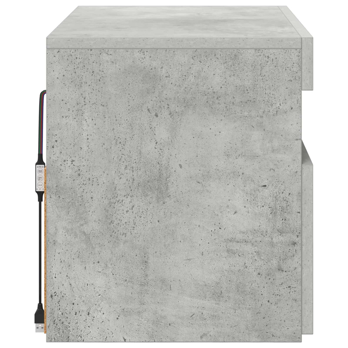 Betonszürke TV-szekrény LED-lámpákkal 60 x 35 x 40 cm 9